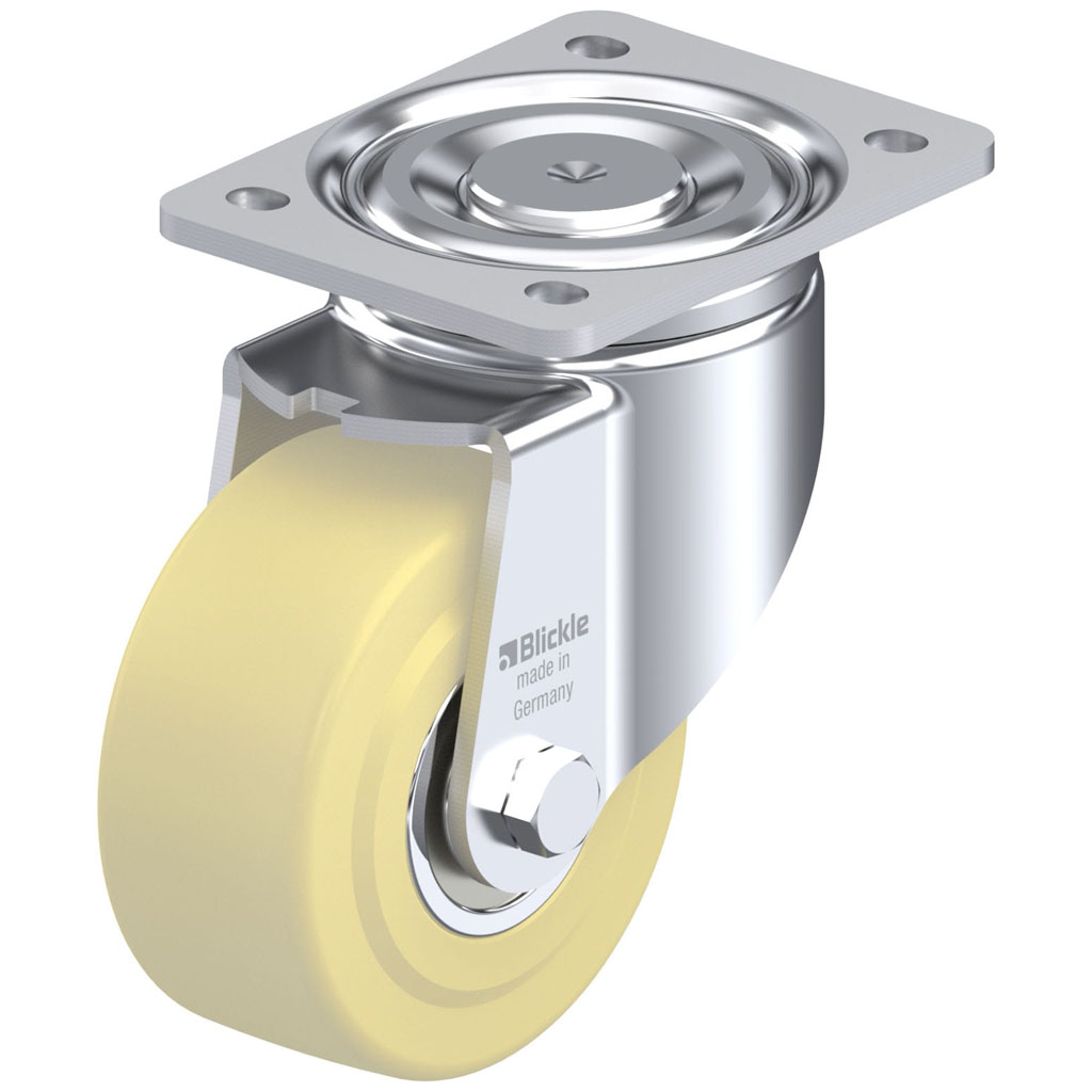 LH-GSPO 125K 125mm swivel top plate 140x110mm castor with cast nylon ball bearing wheel 900kg.