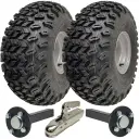 ATV Trailer Kit, 22x11.00-8 4pr P334 Utility tyre, Hub/stub axle 35x35mm, pressed hitch, 750kg load capacity