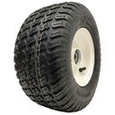 13x6.50-6 4ply P332 grass tyre in 25mm ball bearing rim, 80mm hub length with cap