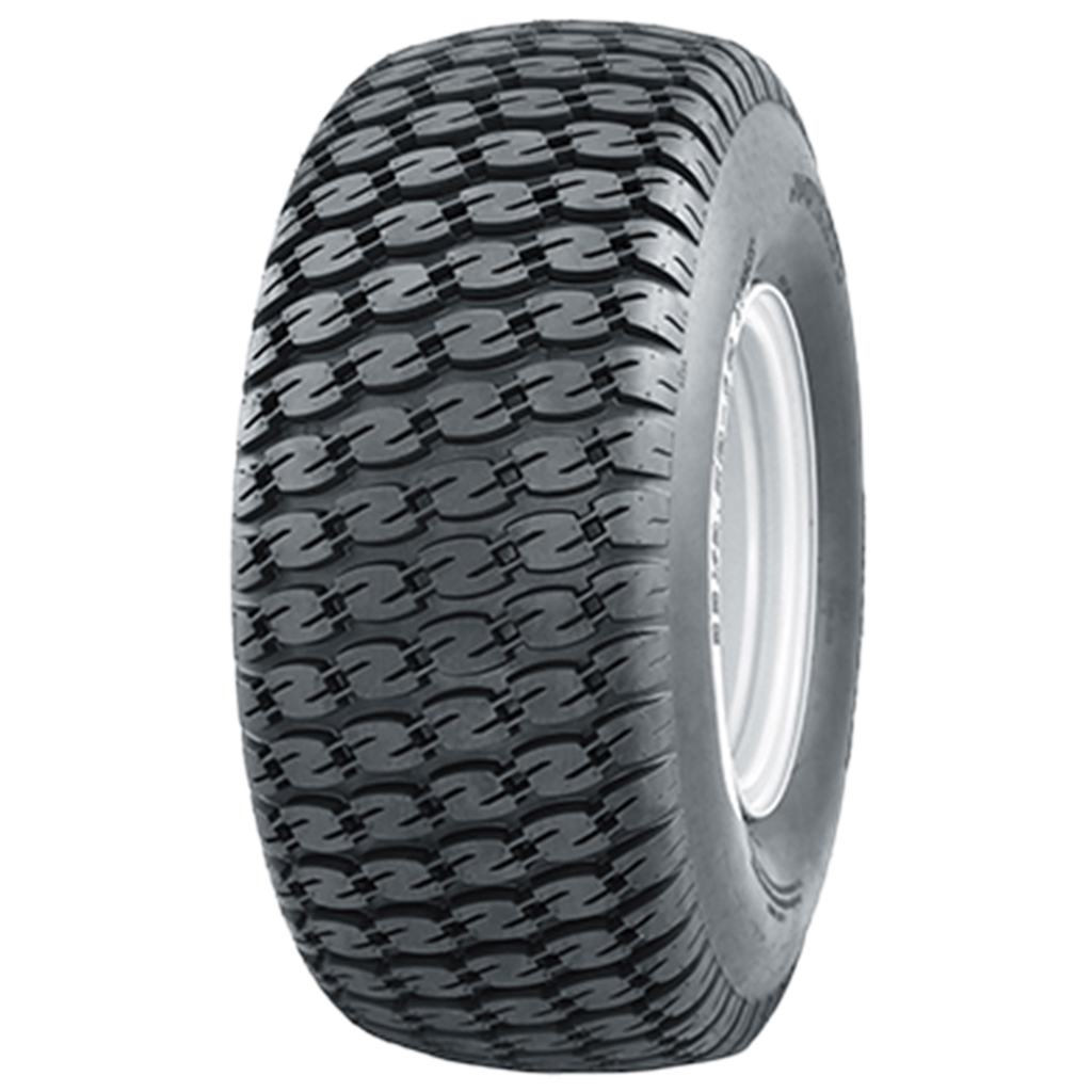 22.5x10.00-8 4pr Wanda P532 grass tyre on 4/4" silver rim 