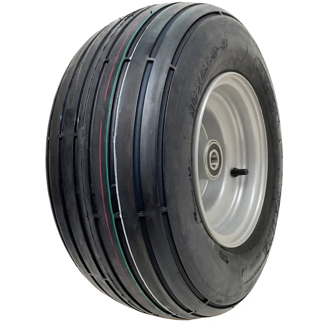 16x6.50-8 6pr Journey P508 rib tyre on 25x89mm ball bearing rim