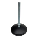 M10x90 Zinc plated tilting levelling foot with 80mm plastic base 470kg
