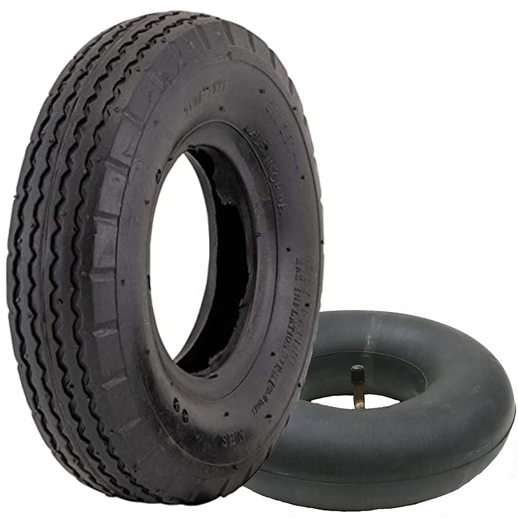 2.80/2.50x4 4ply block tyre & tube set (TR87) 