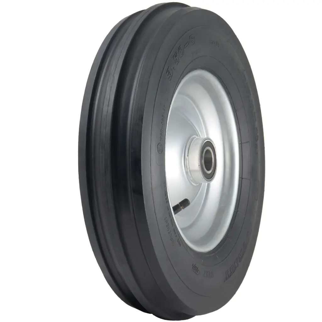 3.50x8 H8023 '3Rib' tyre on 25mm ball bearing rim