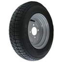 145R10 WR068 Trailer tyre on 4/115 silver rim
