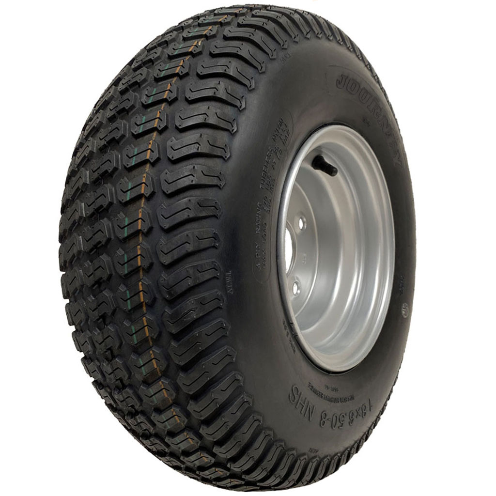 18x6.50-8 4ply P332 Grass tyre on 4x100 rim