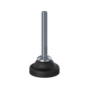 M10x70 Stainless steel levelling foot 50mm plastic base 350kg AISI 304/A2