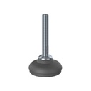 M12x70 Stainless levelling foot 60mm plastic base 1500kg AISI 304/A2