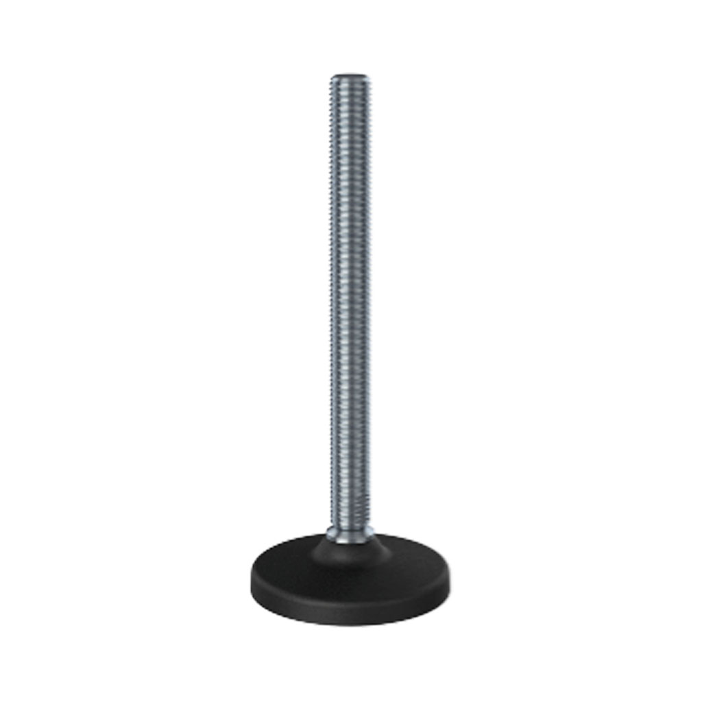 M20x230 Stainless steel levelling foot 100mm plastic base 1500kg AISI 304/A2