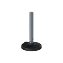 M20x150 Stainless levelling foot 100mm plastic base with holes 1500kg AISI 304/A2