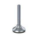 M16x100 Stainless levelling foot 65mm stainless base with anti-vibration rubber pad 900kg AISI 304/A2