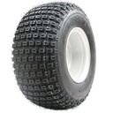 18x9.50-8 4ply P322 KNOBBY WHEEL on 4-STUD GOLF RIM WHITE