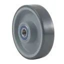 POTH 160/20XK-ELS Wheel series 160mm electrically conductive grey polyurethane on nylon centre 20mm bore hub length 60mm stainless steel ball bearings 360kg