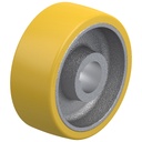 GTHN 202/50H7 200x80mm Extrathane polyurethane on cast iron centre bore 50mm H7 hub length 80mm plain bearing with keyway 14x3.8mm 1400kg