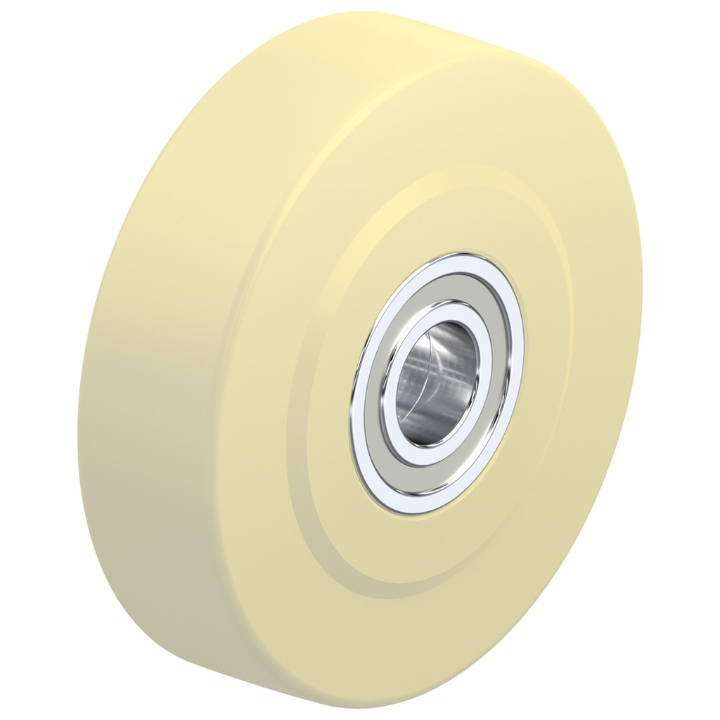 Wheel series 300mm cast nylon 55mm bore hub length 90mm ball bearing 7000kg