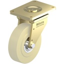 LS-GSPO 400K 400x110mm swivel top plate 400x300mm castor with cast nylon ball bearing wheel 12000kg.