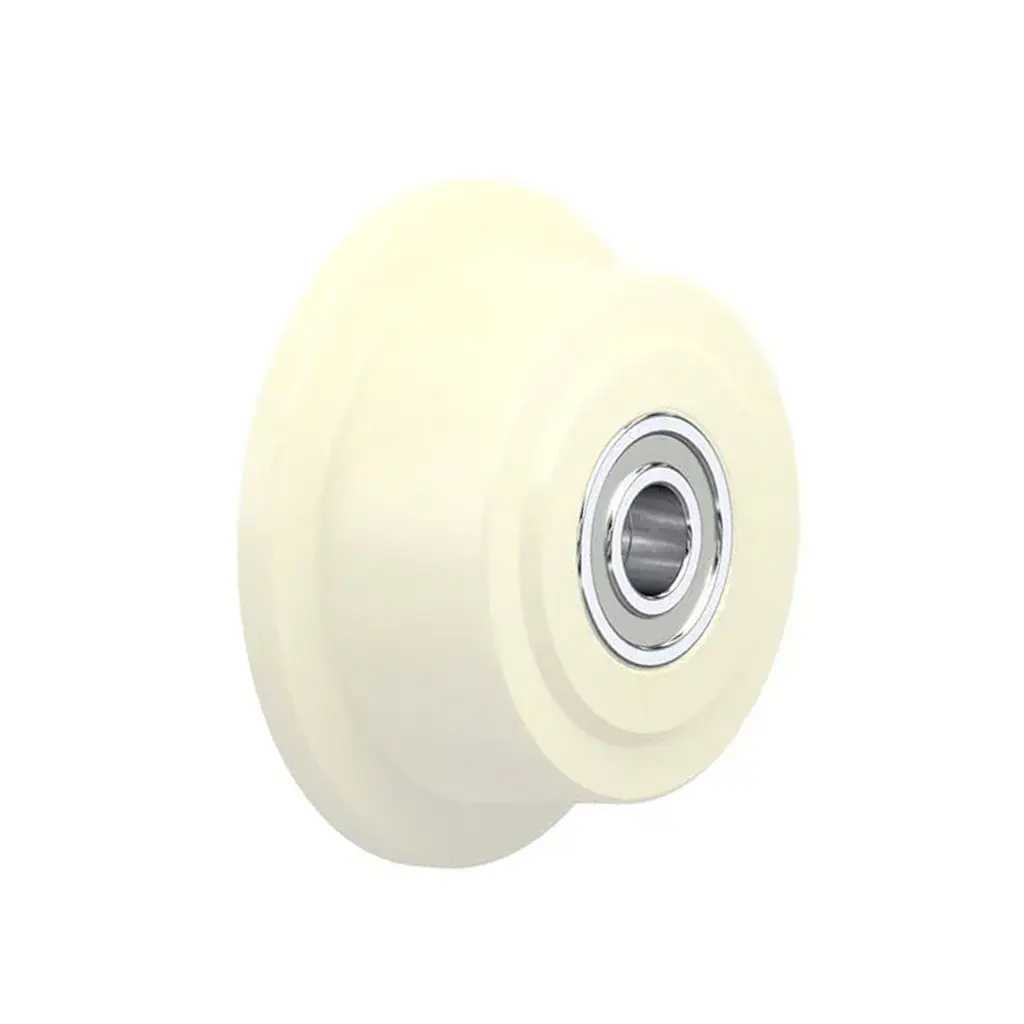 SPKGSPO 50K Wheel series 50mm flanged cast nylon 15mm bore hub length 32mm ball bearings 220kg