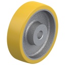 GTHN 180/25H7 180x50mm Extrathane polyurethane on cast iron centre bore 25mm H7 hub length 60mm plain bearing with keyway 8x3.3mm 850kg
