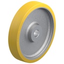 GTHN 402/50H7 400x80mm Extrathane polyurethane on a cast iron centre bore 50mm H7 hub length 80mm plain bearing with keyway 14x3.8mm 2800kg