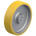 GTHN 302/40H7 300x80mm Extrathane polyurethane on cast iron centre bore 40mm H7 hub length 80mm plain bearing with keyway 12x3.3mm 2100kg
