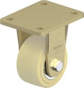 BS-GSPO 101K 100mm fixed top plate 140x110mm castor with cast nylon ball bearing wheel 1500kg.