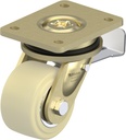 LS-GSPO 101K-ST 100mm swivel/brake top plate 140x110mm castor with cast nylon ball bearing wheel 1500kg.
