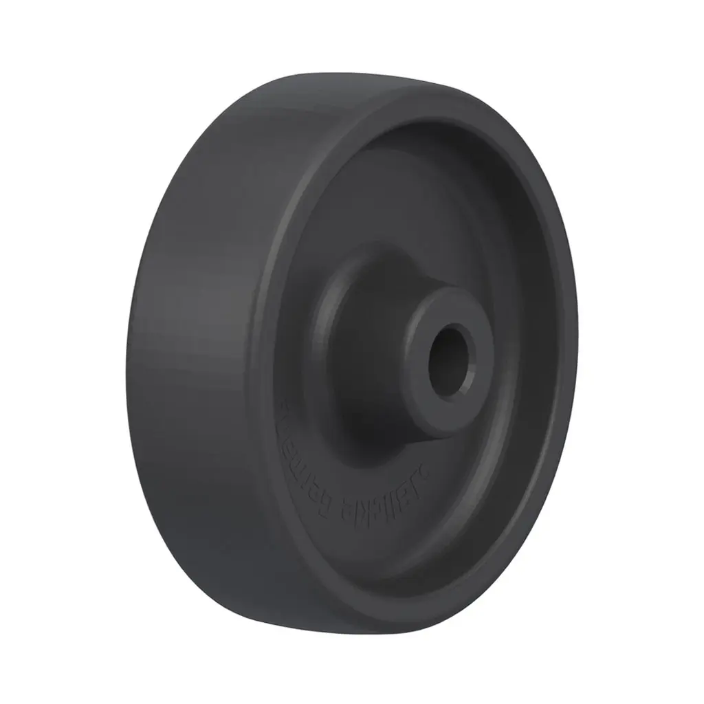 POHI 100/12-45G Wheel series 100mm heat resistant thermoplastic (-25°C - +250°C) 12mm bore hub length 45mm plain bearing 200kg