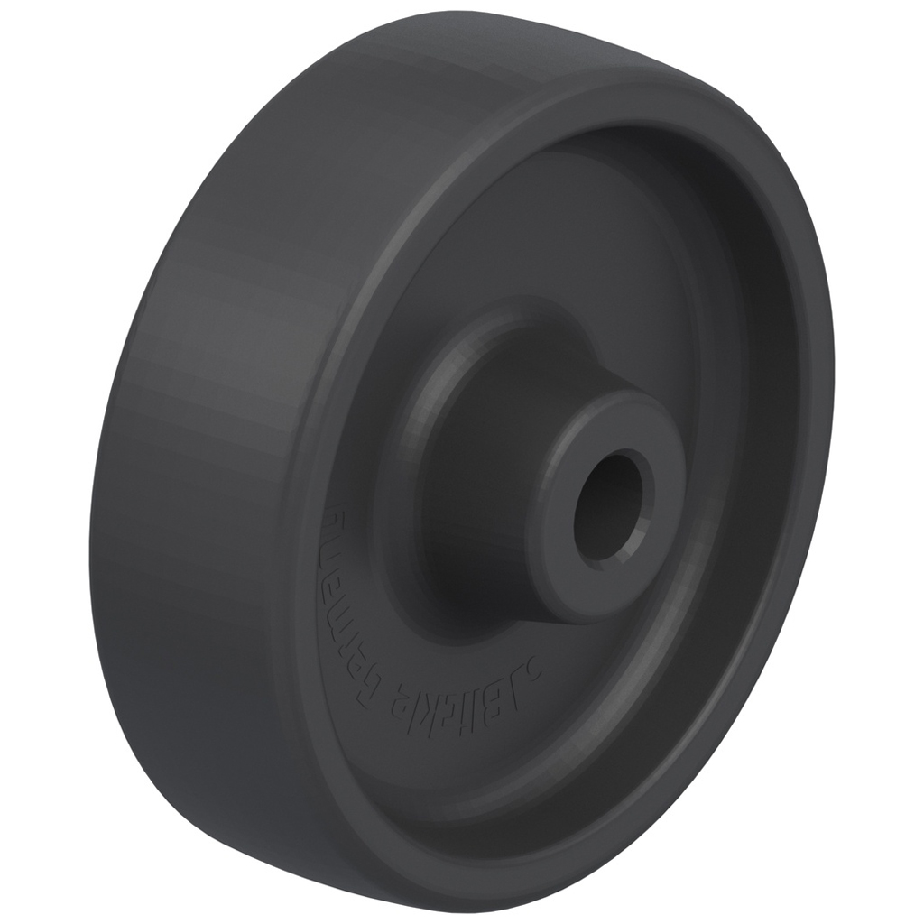 Wheel series 100mm heat resistant thermoplastic (-25°C - +250°C) 12mm bore hub length 45mm plain bearing 120kg