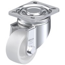 LH-SPO 80G 80mm swivel top plate 100x85mm castor with nylon plain bearing wheel 350kg.