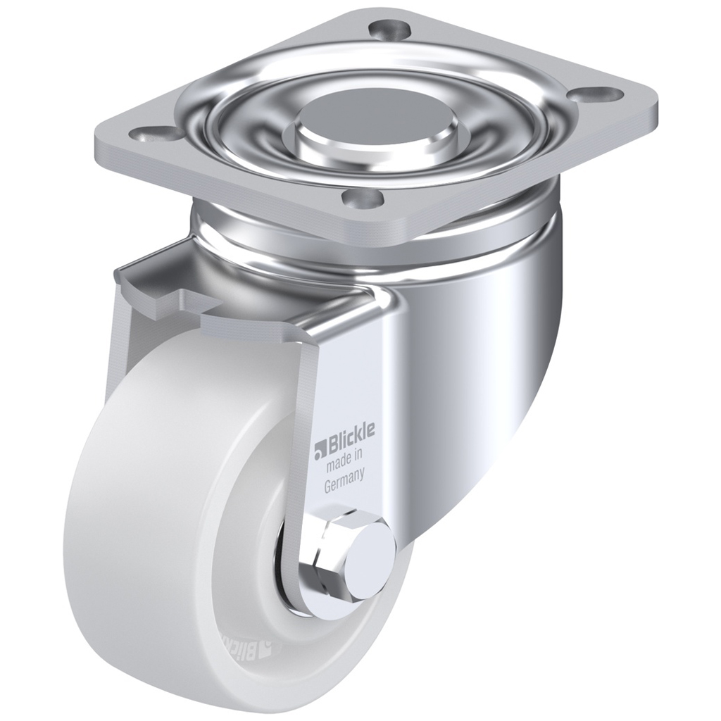 LH-SPO 80K 80mm swivel top plate 100x85mm castor with nylon ball bearing wheel 350kg.