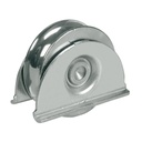 100mm round groove wheel 20.5mm groove in countersunk bracket