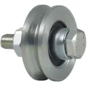 40mm V-groove wheel with 1 ball bearing