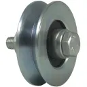 50mm V-groove wheel with 1 ball bearing
