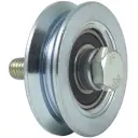 60mm V-groove wheel with 1 ball bearing