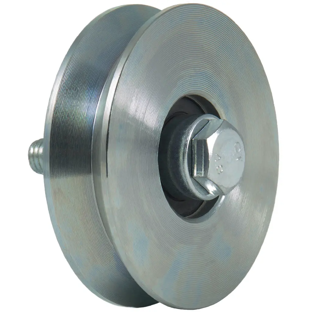 80mm V-groove wheel with 1 ball bearing