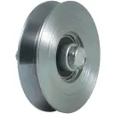 100mm V-groove wheel with 1 ball bearing