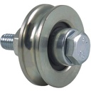 40mm Round groove wheel with 1 ball bearing