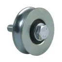 60mm Round groove wheel with 1 ball bearing