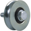 60mm Round groove wheel with 1 ball bearing