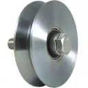 100mm V-groove wheel with 2 ball bearing