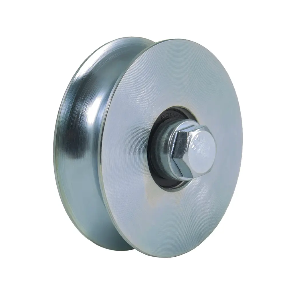 80mm Round groove wheel with 2 ball bearing 250kg