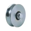 80mm Round groove wheel with 2 ball bearing 250kg