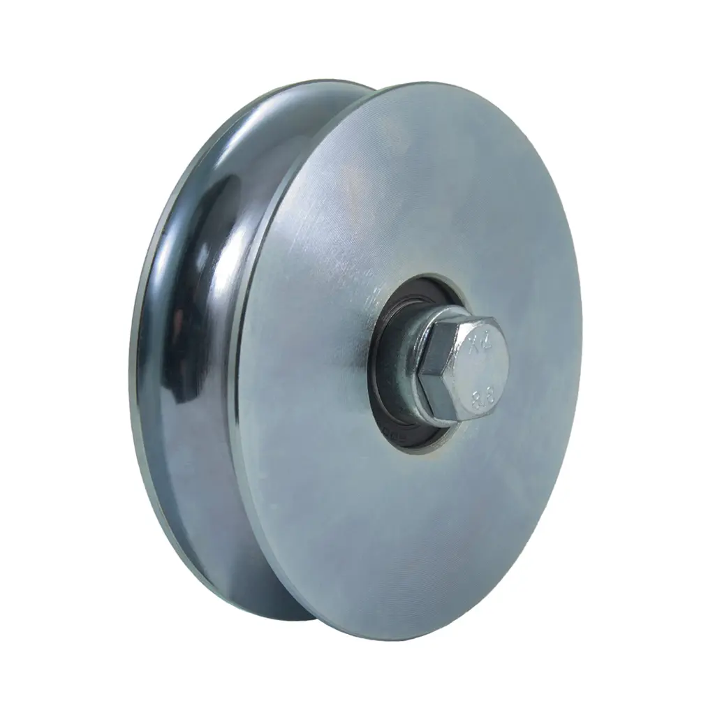 120mm Round groove wheel with 2 ball bearing