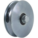 120mm Round groove wheel with 2 ball bearing