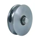 120mm Round groove wheel with 2 ball bearing