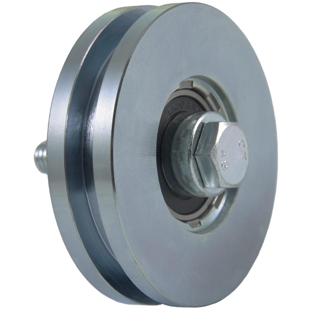80mm Square groove wheel with 1 ball bearing