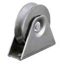 50mm V-groove wheel in bracket