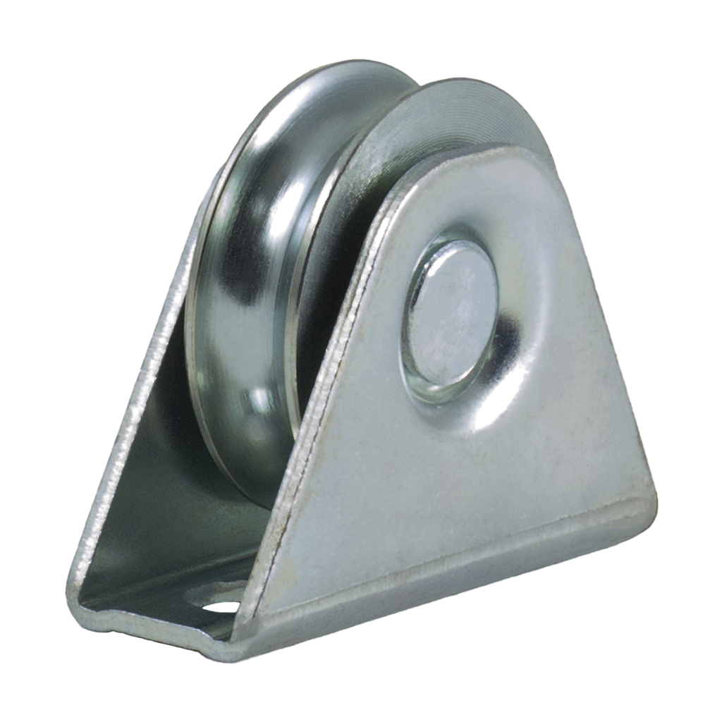 50mm Round groove wheel in fixed bracket