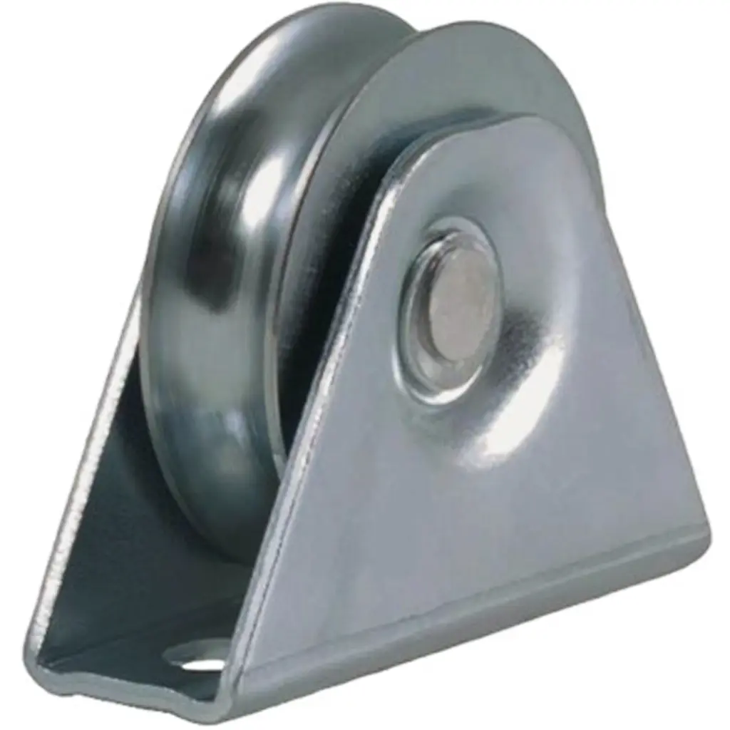 60mm Round groove wheel in fixed bracket