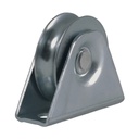 60mm Round groove wheel in fixed bracket